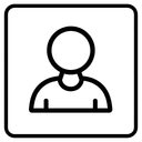 Минималистичная иконка быстрого запуска чат-бота для ресторана от компании Шоп Ту Бот